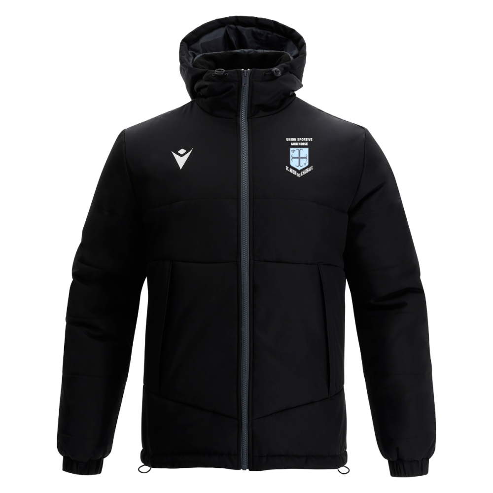 Macron Doudoune andes noir logo brodé | Image 1