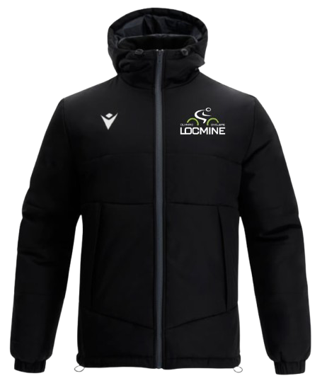 Macron Bomber andes noir avec logo brodé | Image 1