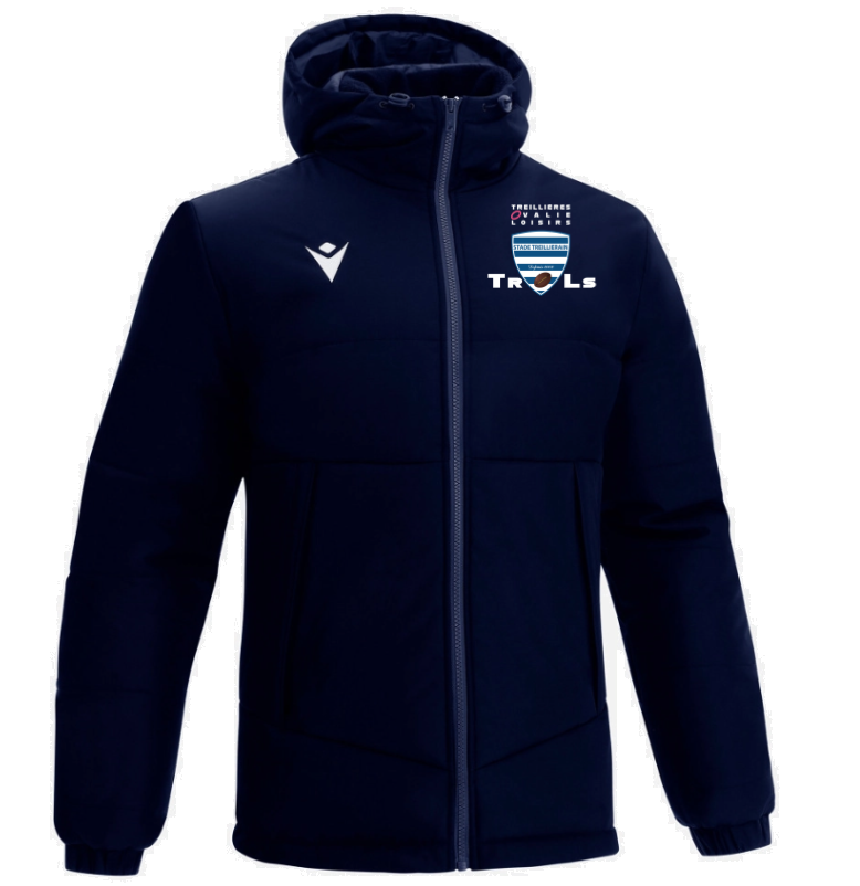 Macron Andes bomber navy avec logo brodé | Image 1