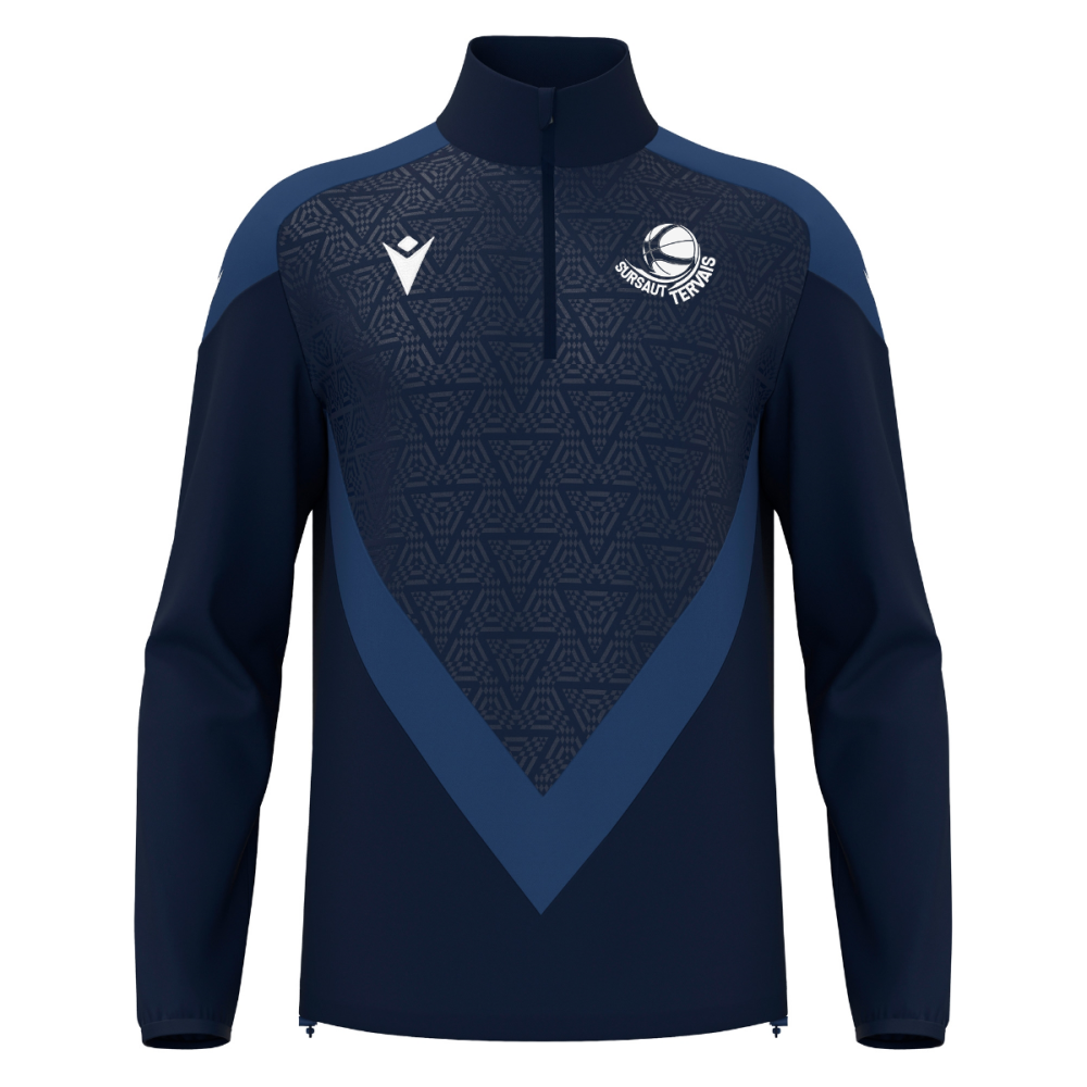 Macron Sweat 1/4 zip anduin navy logo s | Image 1