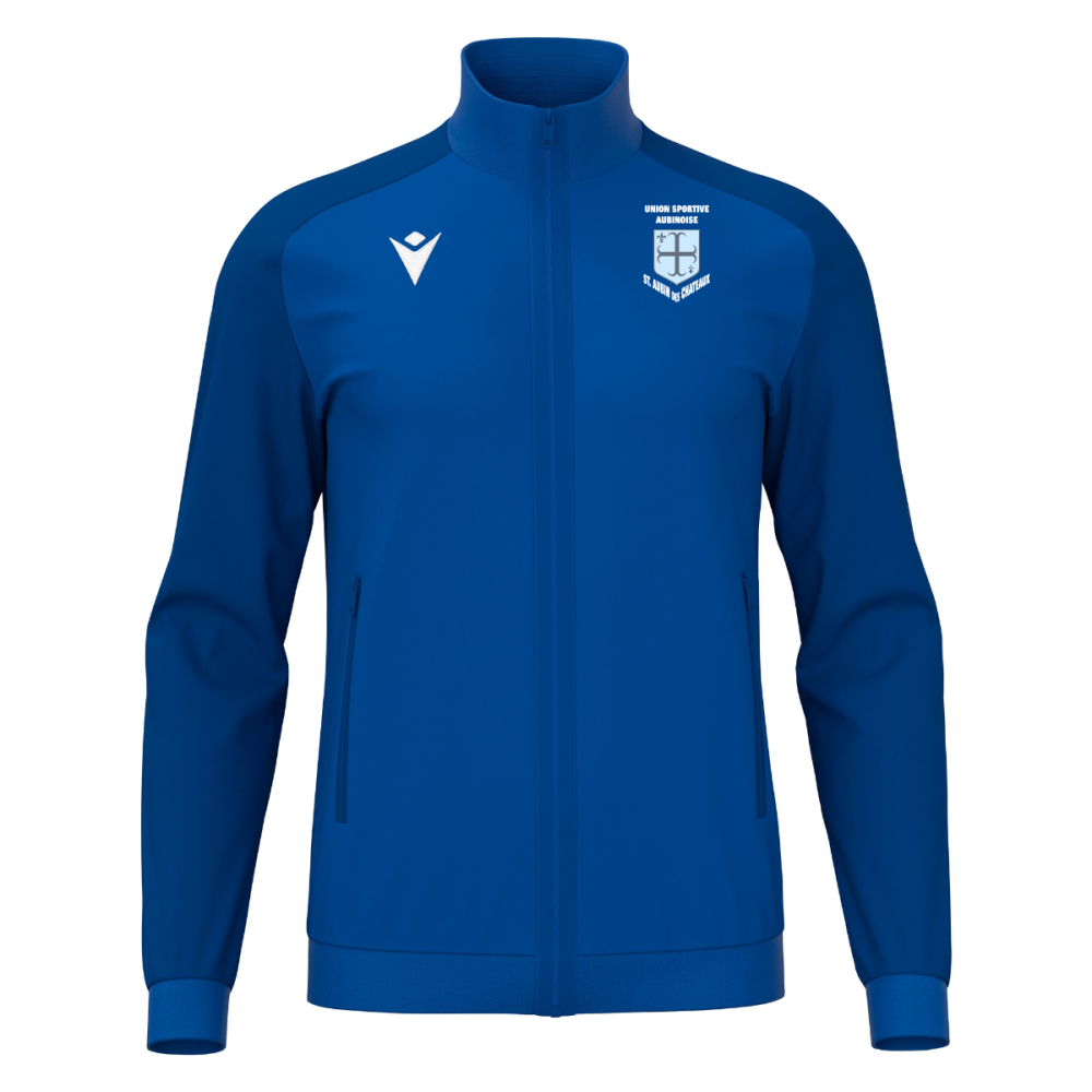 Macron Veste zippée anubis bleu roi logo brodé | Image 1