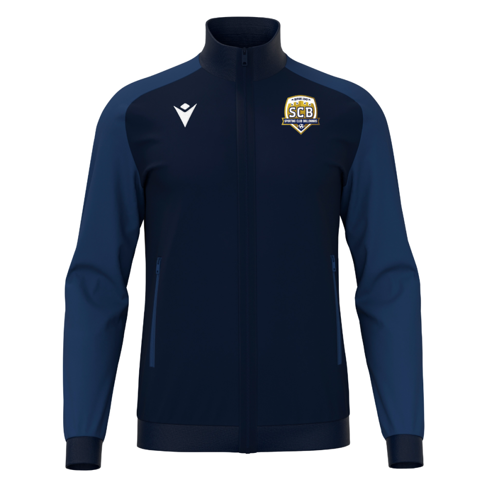 Macron Veste zippée anubis navy logo sérigraphié | Image 1