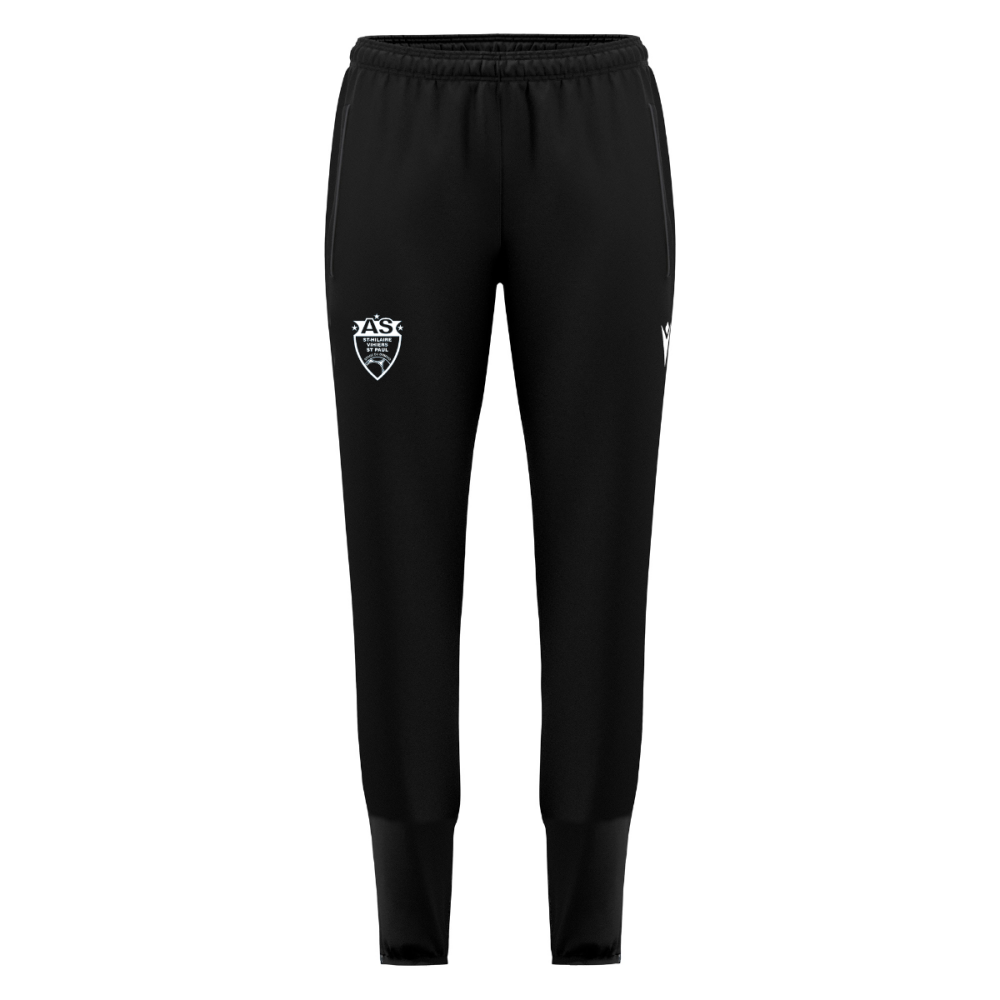 Macron Pantalon femme aras noir logo brodé | Image 1