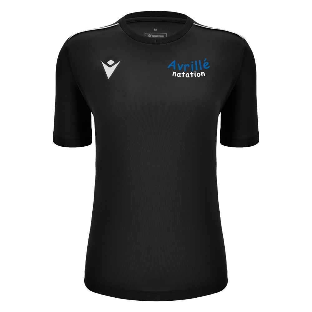 Macron Maillot femme ariel noir logo coeur et dos sérigraphié | Image 1
