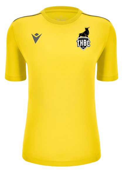 Macron Maillot féminin ariel jaune, logo floqué | Image 1