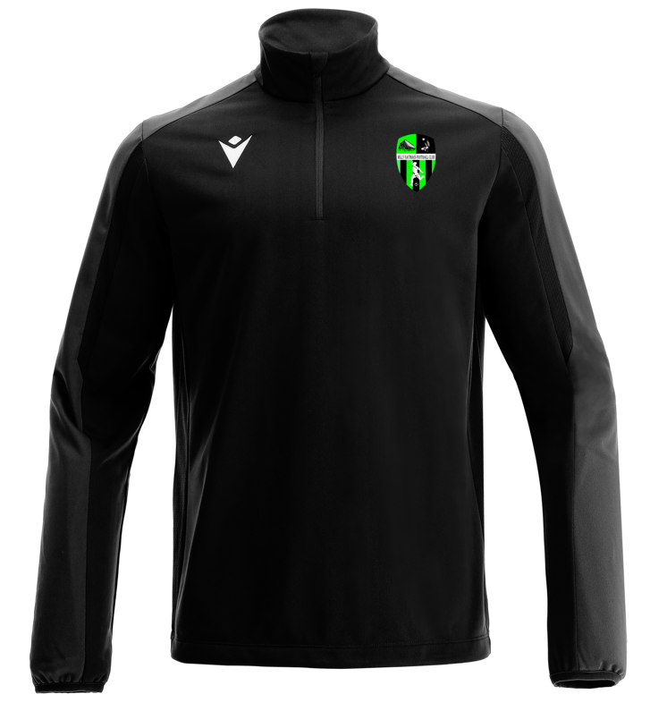 Macron Sweat 1/4 de zip arno noir - logoté | Image 1