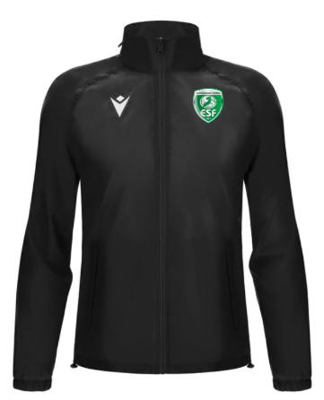 Macron Coupe vent atlantic hero noir avec logo floqué | Image 1