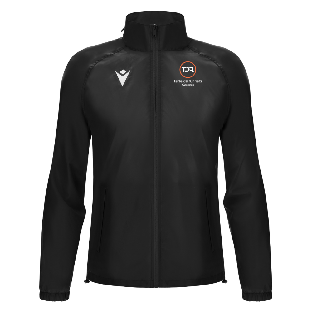 Macron Coupe vent atlantic hero noir logo tdr coeur et dos | Image 1