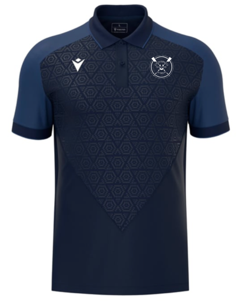 Macron Polo baldwin navy avec logo brodé | Image 1