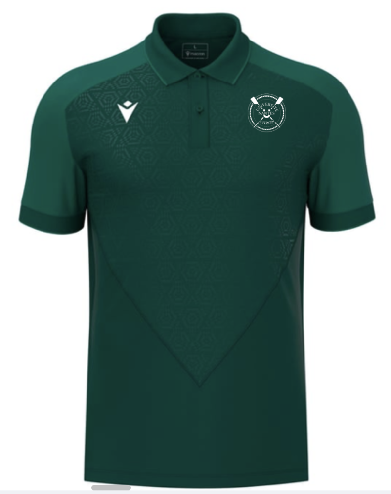 Macron Polo baldwin vert bouteille avec logo brodé | Image 1