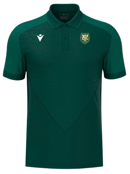 Macron Polo baldwin vert bouteille avec logo floqué | Image 1