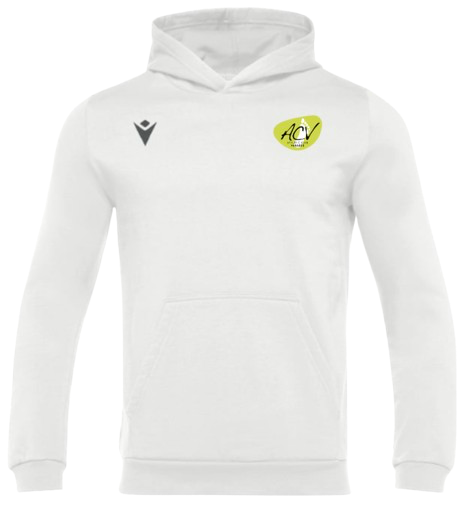 Macron Sweat banjo hero blanc logo brodé écriture dos | Image 1