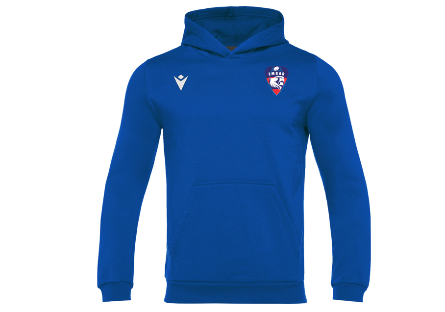 Macron Sweat coton banjo bleu roi logo brodé | Image 1