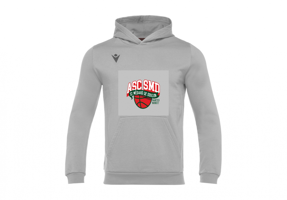Macron Sweat banho hero gris, gros logo face | Image 1