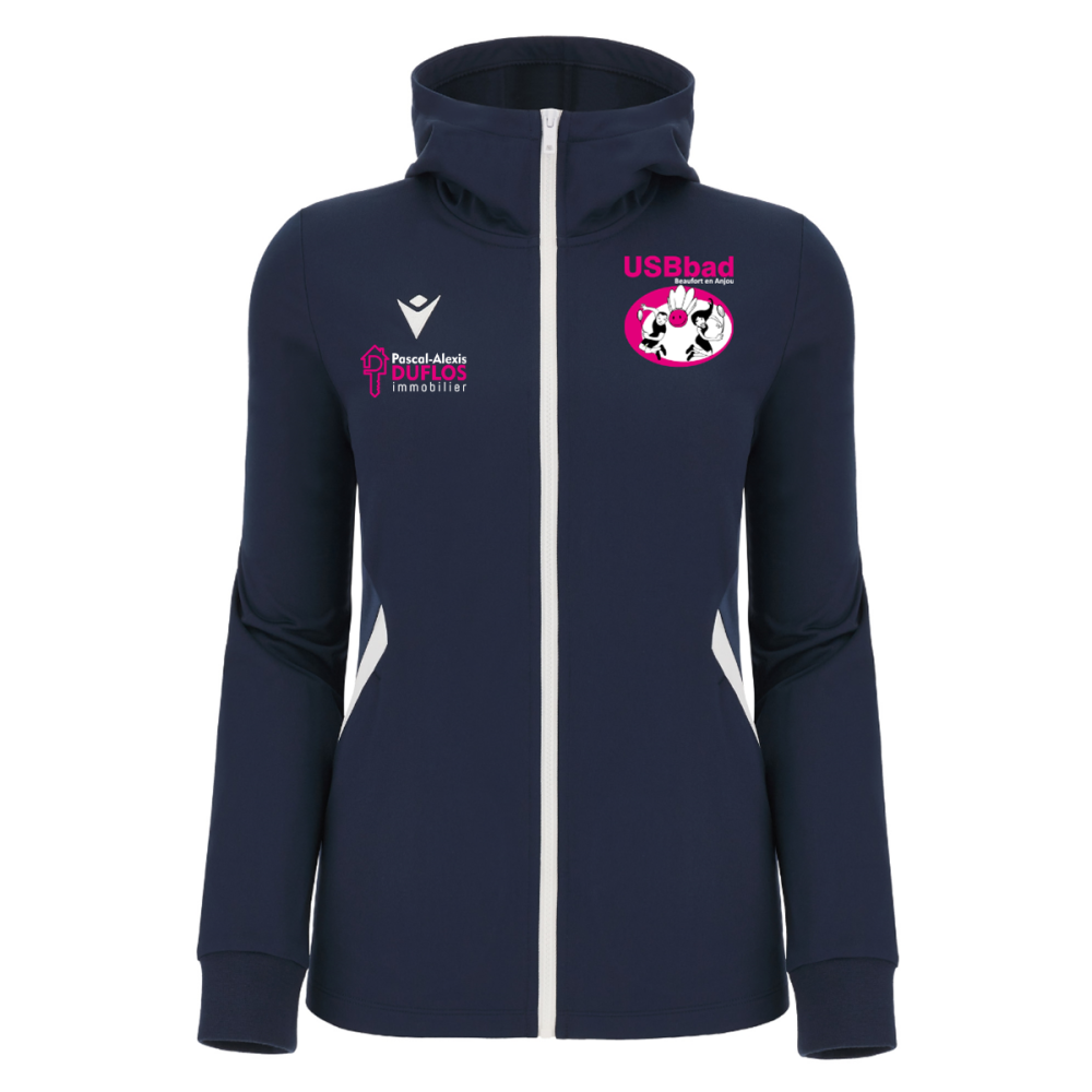 Macron Veste zip femme bastet navy 2 logos b | Image 1