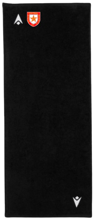 Macron Serviette bise noire avec logo brodé | Image 1