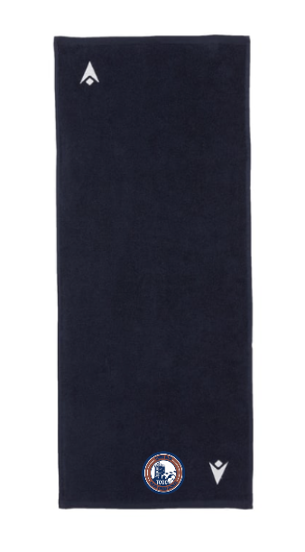 Macron Serviette bise navy avec logo brodé 40 x 90 cm | Image 1