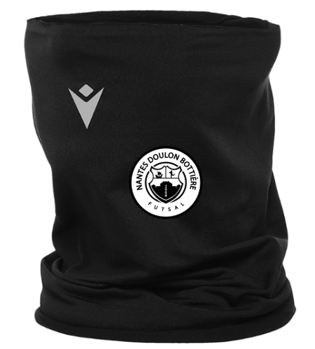 Macron Cache cou blizzard noir avec logo brodé | Image 1