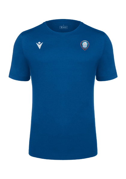 Macron Boost eco t-shirt royal, logo floqué | Image 1