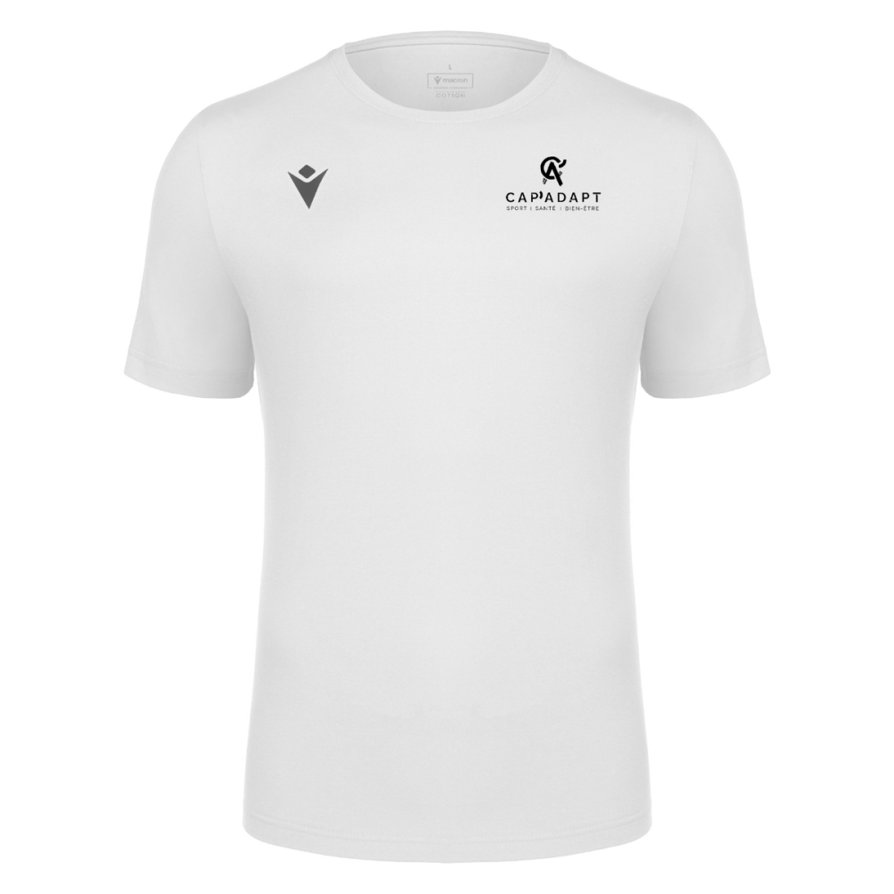 Macron T-shirt coton boost eco blanc logo sérigraphié | Image 1