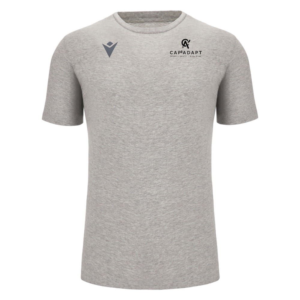 Macron T-shirt coton boost eco gris logo sérigraphié | Image 1