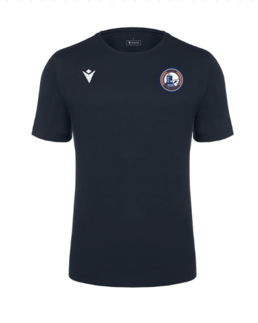 Macron T-shirt boost eco navy avec écusson | Image 1