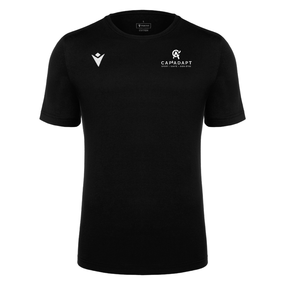 Macron T-shirt coton boost eco noir logo sérigraphié | Image 1