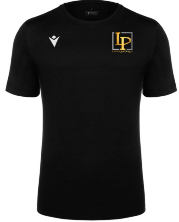 Macron T-shirt boost eco noir avec logo floqué | Image 1