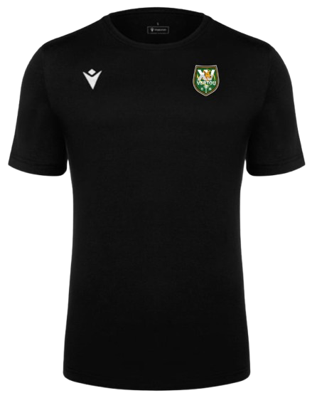 Macron T-shirt boost eco noir avec logo floqué | Image 1