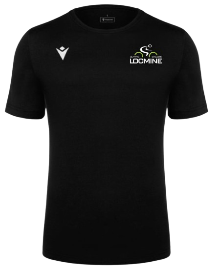 Macron T-shirt boost eco noir avec logo floqué | Image 1
