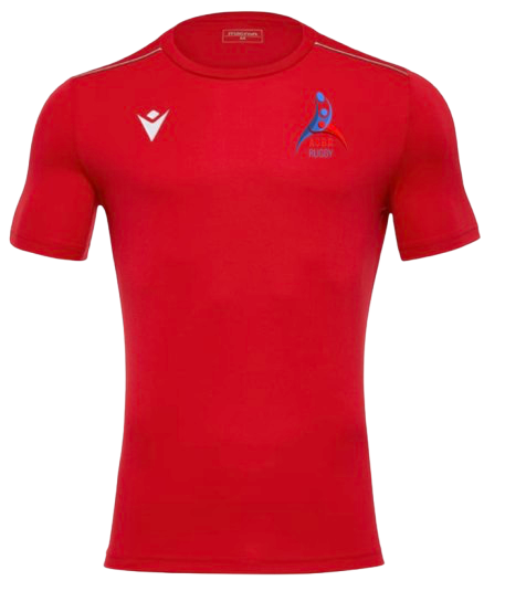 Macron T shirt boost eco rouge avec logo floqué | Image 1