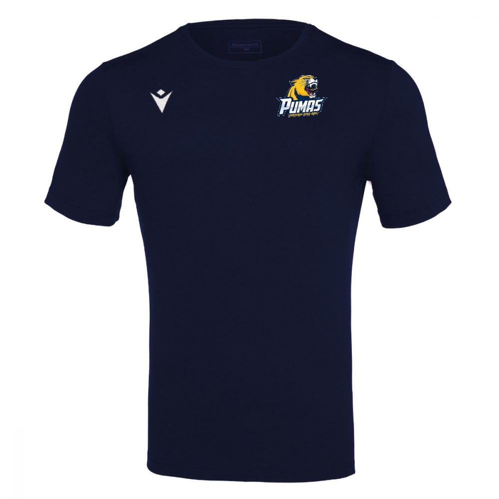 Macron T shirt coton boost hero bleu marine avec logo coeur pumas sérigraphié | Image 1