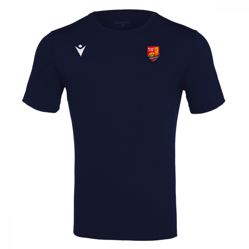 Macron T shirt boost hero navy logo floqué | Image 1