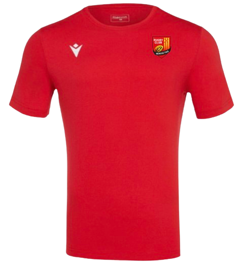 Macron T shirt boost hero rouge logo floqué | Image 1