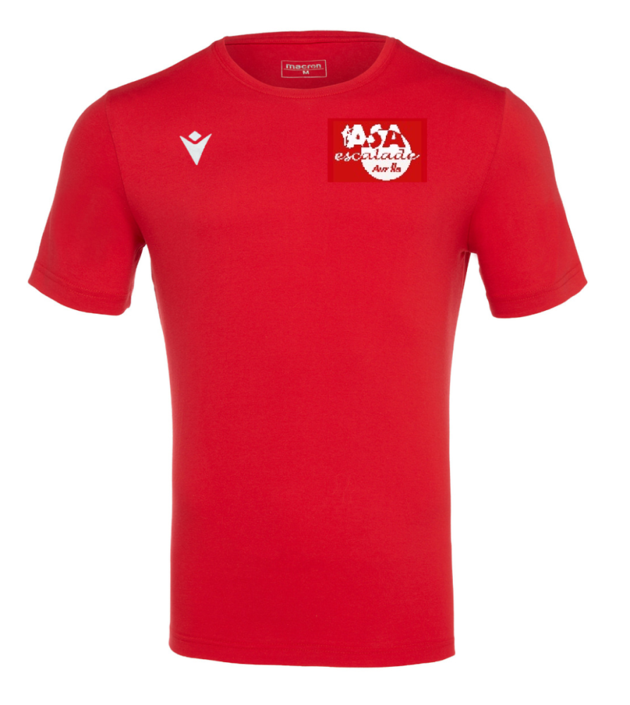 Macron T shirt coton boost hero rouge logo sérigraphié | Image 1