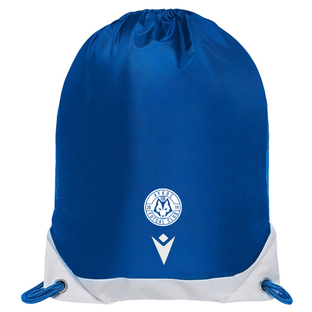 Macron Sac à chaussures campus bleu roi logo sérigraphié | Image 1