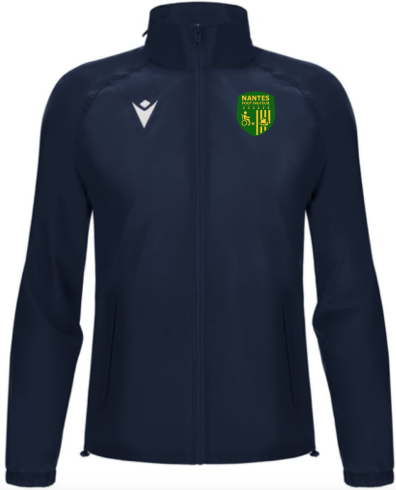 Macron Coupe-vent atlantic hero navy avec logo floqué | Image 1