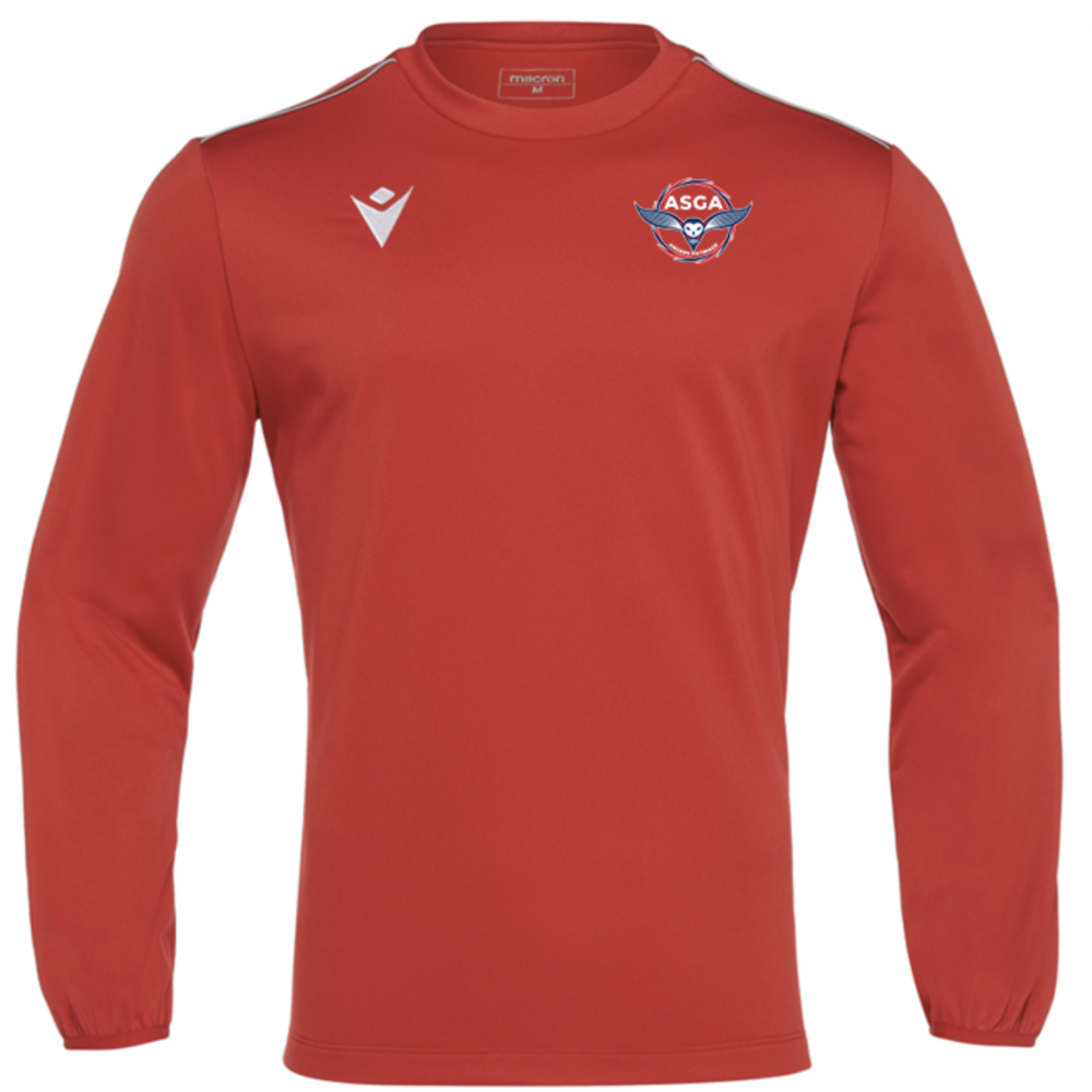 Macron Sweat salzach rouge logo coeur et dos s | Image 1