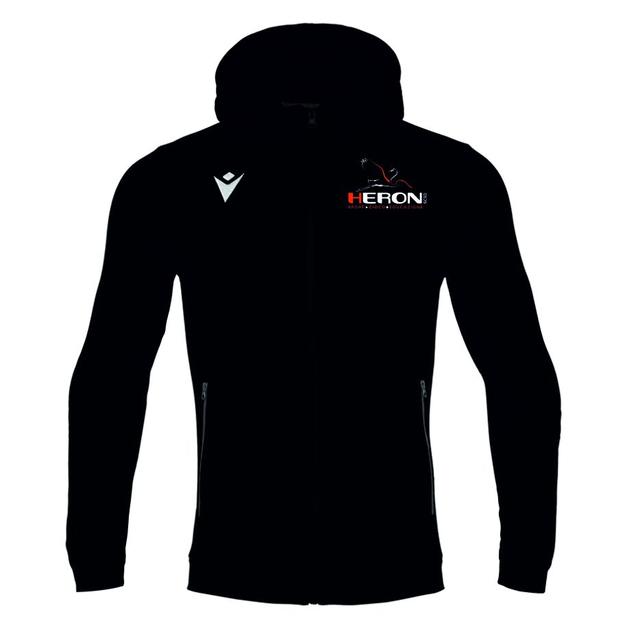 Macron Felpa zip e cappuccio black | Immagine 1