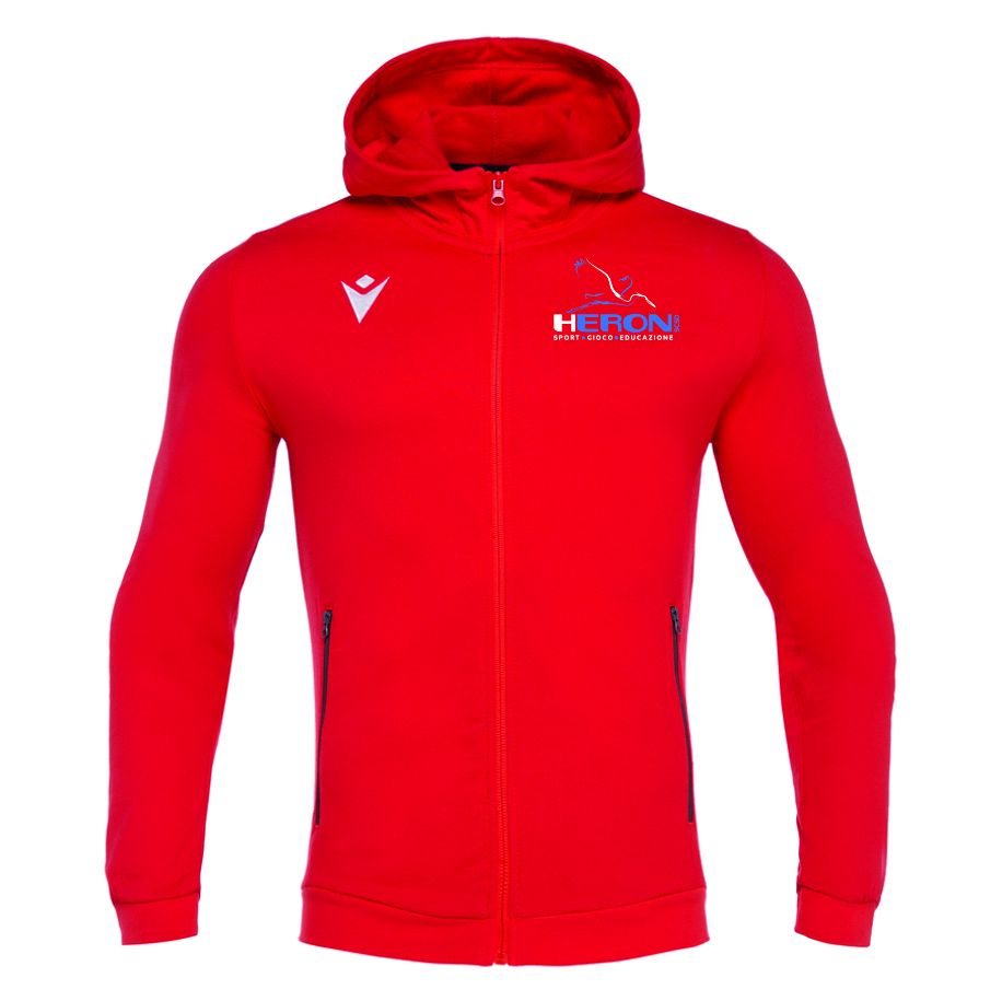 Macron Felpa zip e cappuccio red | Immagine 1