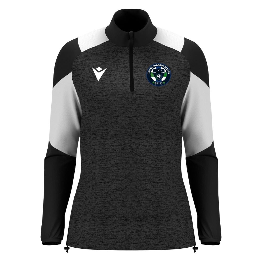 Macron Chantico 1/4 zip maillot blk/wht | Image 1