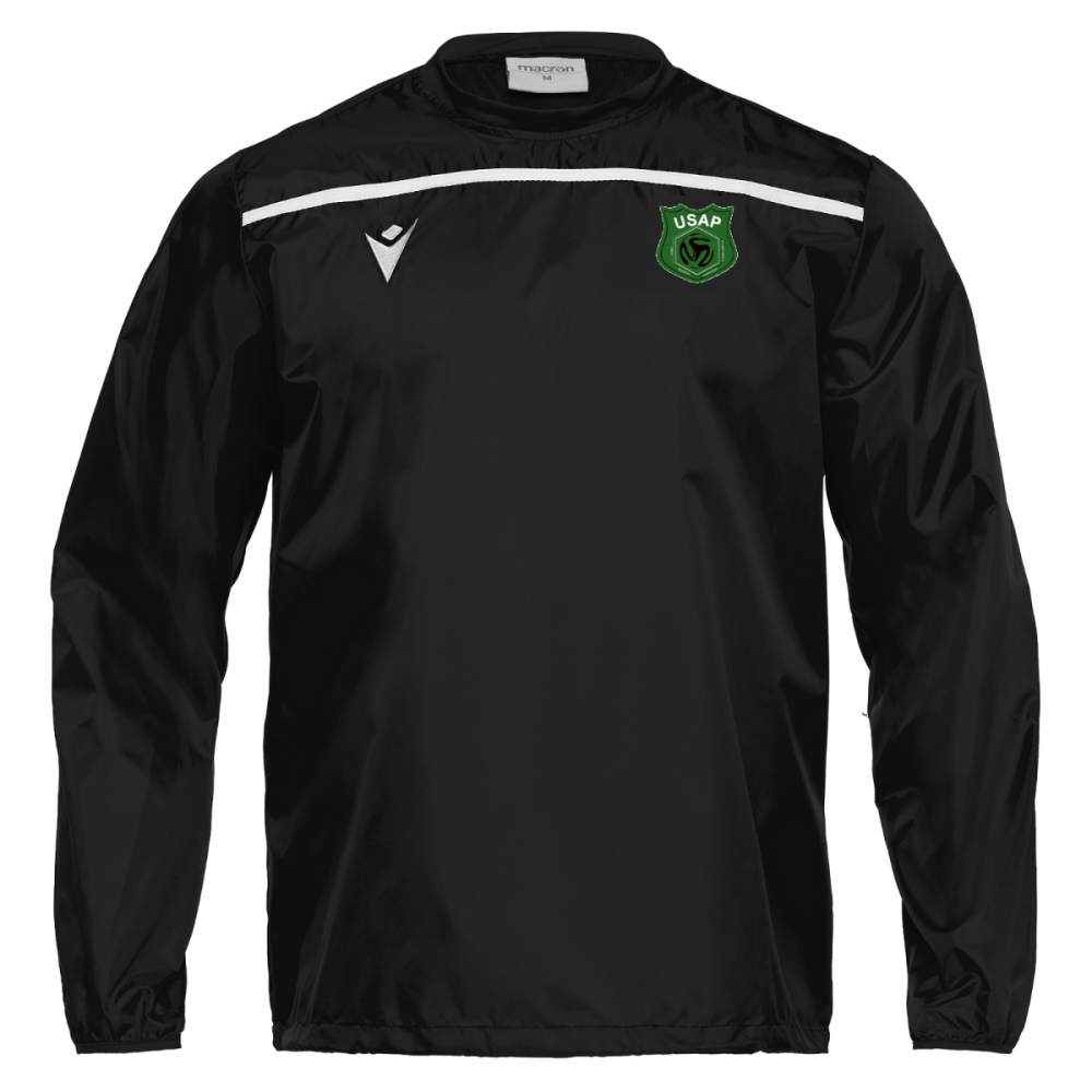 Macron Coupe vent chicago noir logo thermocollé | Image 1