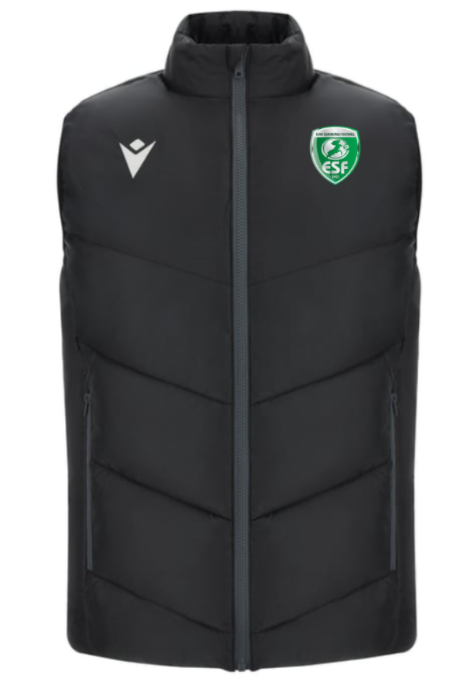 Macron Doudoune sans manche coldmire noire avec logo brodé | Image 1