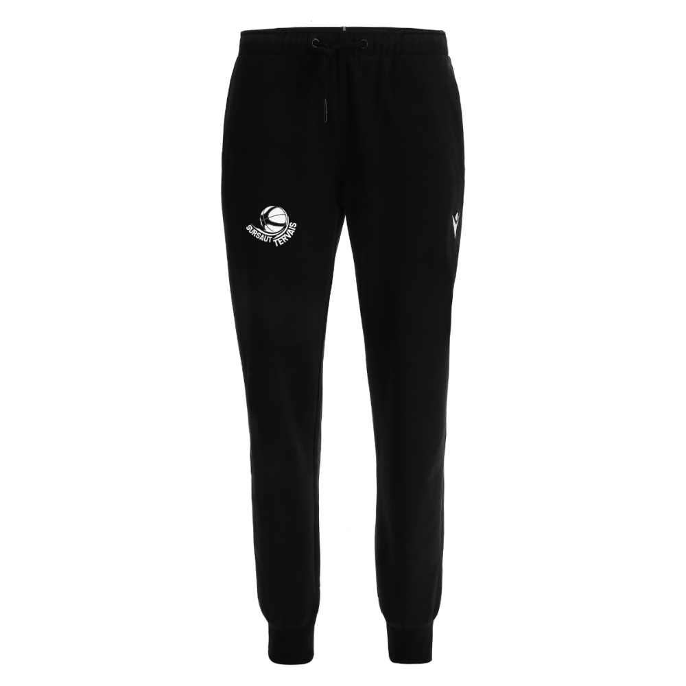 Macron Pantalon coton femme cymbal noir logo brodé | Image 1