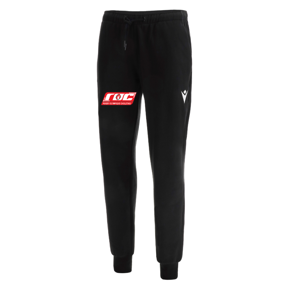 Macron Pantalon coton cymbal noir logo club brodé | Image 1