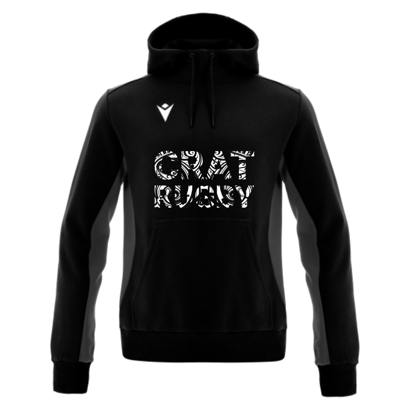 Macron Sudadera capucha gruesa negra | Imagen 1