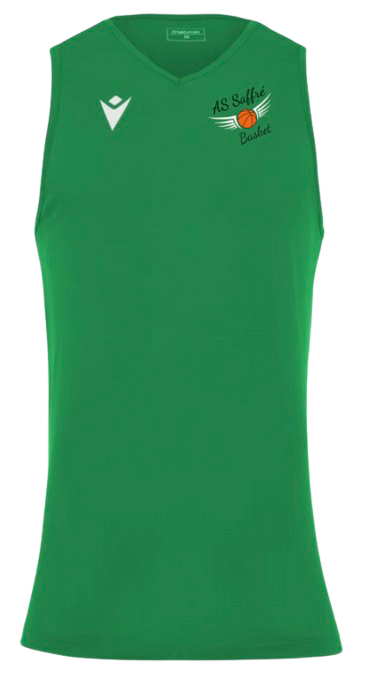 Macron Maillot deva vert avec logo floqué | Image 1