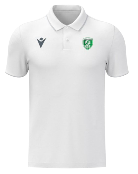Macron Polo draco hero blanc avec logo floqué | Image 1