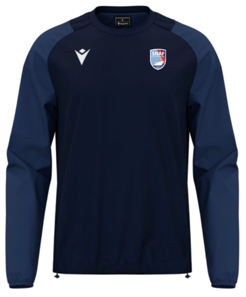 Macron Coupe-vent entrainement drizzle navy avec écusson | Image 1