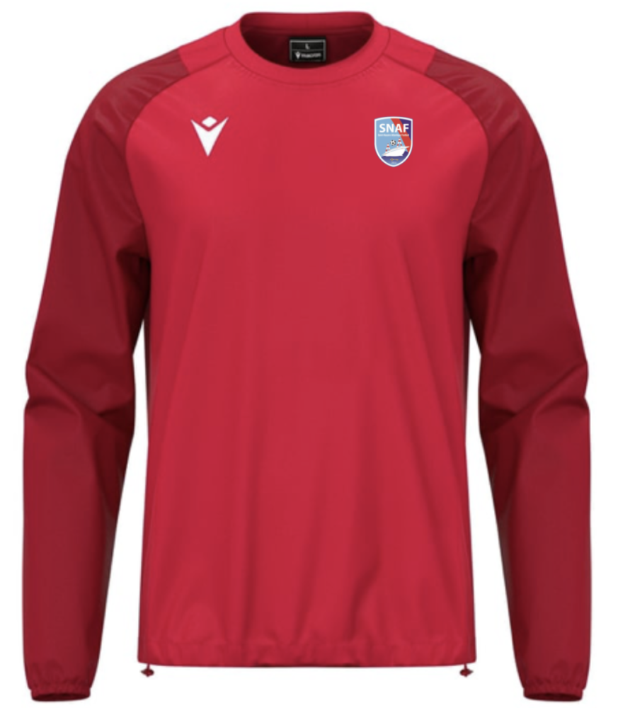 Macron Coupe-vent gardiens/gardiennes drizzle rouge, écusson | Image 1